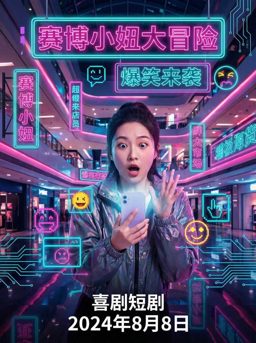 台湾四级露性器在线观看 搞笑喜剧短剧 - 赛博小妞大冒险海报